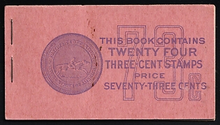 1932 Complete Booklet with Stamps of the United States, USA, Excellent Condition