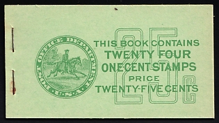 1939 Complete Booklet with Stamps of the United States, USA, Excellent Condition