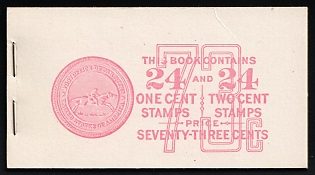 1942 Complete Booklet with Stamps of the United States, USA, Excellent Condition