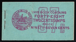 1942 Complete Booklet with Stamps of the United States, USA, Excellent Condition