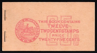 1942 Complete Booklet with Stamps of the United States, USA, Excellent Condition