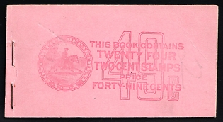 1942 Complete Booklet with Stamps of the United States, USA, Excellent Condition