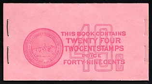 1942 Complete Booklet with Stamps of the United States, USA, Excellent Condition