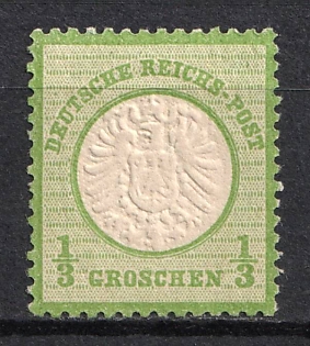 1872 1/3gr German Empire, Large Breast Plate, Germany (MNH)