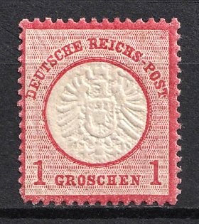 1872 1gr German Empire, Large Breast Plate, Germany (MNH)