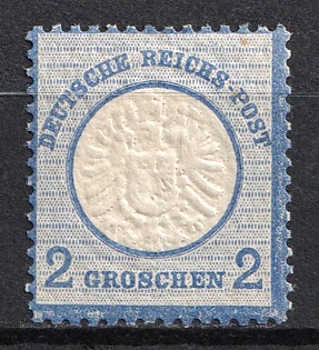 1872 2gr German Empire, Large Breast Plate, Germany (MNH)