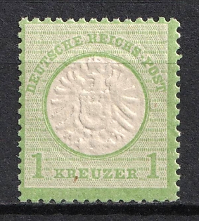 1872 1kr German Empire, Large Breast Plate, Germany (MNH)
