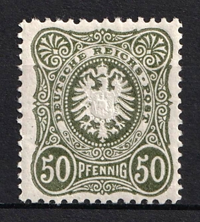 1880 50pf German Empire, Germany (Signed)