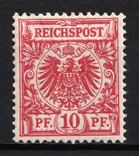 1889-1900 10pf German Empire, Germany (Signed, MNH)
