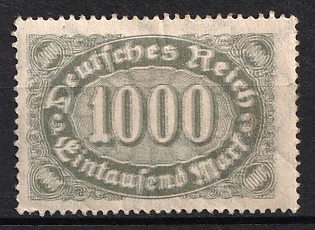 1922-23 1000m Weimar Republic, Germany (DOUBLE Print)