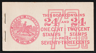 1927 Complete Booklet with Stamps of the United States, USA, Excellent Condition