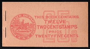 1926 Complete Booklet with Stamps of the United States, USA, Excellent Condition