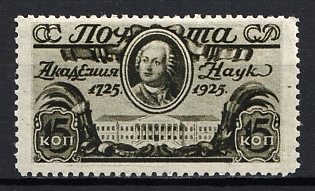1925 15k Bicentenary of the Founding of the Russian Academy of Sciences, Soviet Union, USSR, Russia (Perforation 13.5)