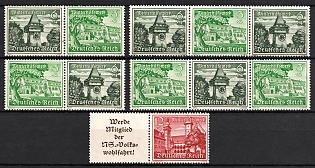 1939 Third Reich, Germany, Se-tenants, Zusammendrucke (MNH)