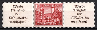 1939 Third Reich, Germany, Se-tenant, Zusammendrucke (MNH)