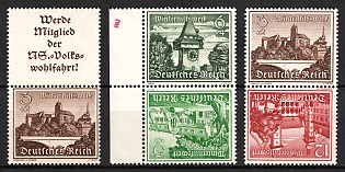 1939 Third Reich, Germany, Se-tenants, Zusammendrucke