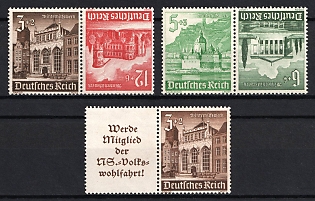 1940 Third Reich, Germany, Se-tenants, Zusammendrucke