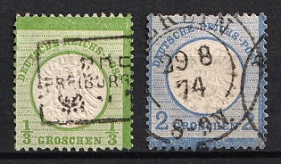 1872 German Empire, Large Breast Plates, Germany (Used)