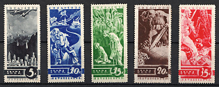 1935 Anti-War Propaganda, Soviet Union, USSR, Russia (Full Set, MNH)
