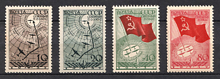 1938 Soviet Flight to the North Pole, Soviet Union, USSR, Russia, Airmail (Full Set, MNH)