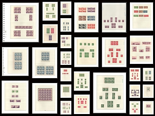 United States, USA, Collection of Sheets, Blocks, Gutters, Varieties and Types (MNH)