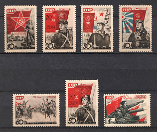 1938 The 20th Anniversary of the Red Army, Soviet Union, USSR, Russia (Full Set, MNH)