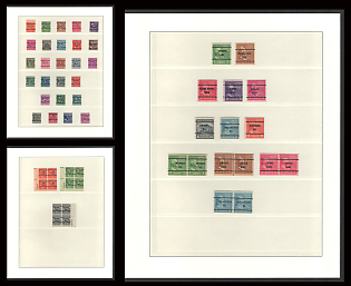 United States, USA, Collection of Bureaus Precancels