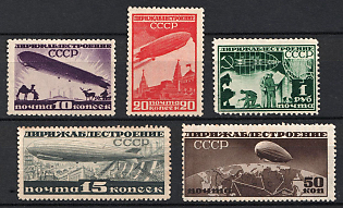 1931 Airship Constructing in USSR, Soviet Union, USSR, Russia (Full Set)
