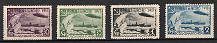 1931 Graf Zeppelin and Icebreaker 'Malygin', Soviet Union, USSR, Russia (Perforated, Full Set, MNH)