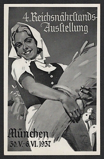 1937 'Reich Food Estate Exhibition' Propaganda Postcard