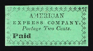 2c American Express Co., New York, Courier Local Post, United States, Ex Johnstone & Waterhouse