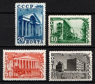 1950 Reconstruction of Stalingrad, Soviet Union, USSR, Russia (Full Set, MNH)