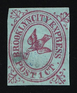 1c Brooklyn City Express Post, Brooklyn, New York, Courier Local Post, United States, Ex Johnstone & Waterhouse