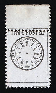 Hussey's Post, New York, Courier Local Post, United States, Ex Johnstone & Waterhouse (Margin, Proof)