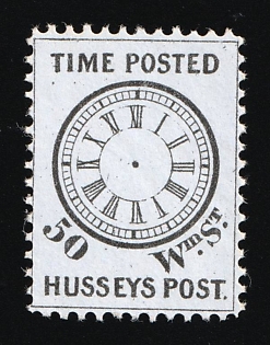 Hussey's Post, New York, Courier Local Post, United States, Ex Johnstone & Waterhouse
