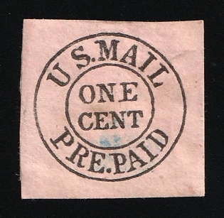 1c U. S. Mail, Courier Local Post, United States, Ex Johnstone & Waterhouse