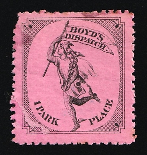 Boyd's Dispatch, Courier Local Post, United States, Ex Johnstone & Waterhouse