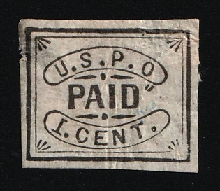 1c Philadelphia, Courier Local Post, United States, Ex Johnstone & Waterhouse