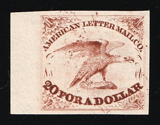 5c American Letter Mail Co., Courier Local Post, United States, Ex Johnstone & Waterhouse (Proof)