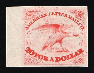5c American Letter Mail Co., Courier Local Post, United States, Ex Johnstone & Waterhouse (Proof)