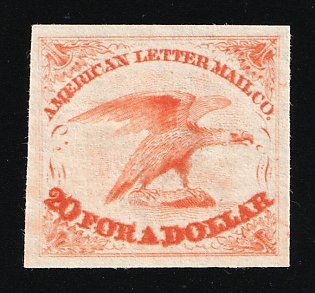 5c American Letter Mail Co., Courier Local Post, United States, Ex Johnstone & Waterhouse (Proof)