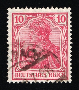 1915 10pf German Empire, Germany (Signed, Used)