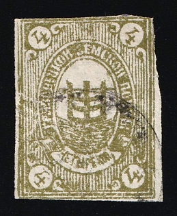 1892 4k Gryazovets Zemstvo, Russia (Olive Green)