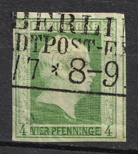 1856 4pf Prussia, German States, Germany (Used)