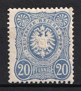 1875-79 20pf German Empire, Germany (Signed)