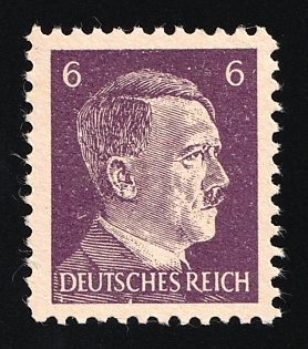 1944 6pf Anti-German Propaganda, Forgery of Hitler Issue