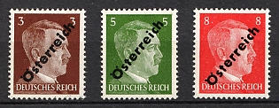 1945 Vienna Local Issue, Austria, Overprint on Hitler's head