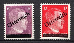 1945 Vienna Local Issue, Austria, Overprint on Hitler's head