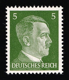1941 5pf Third Reich, Germany, Limited Edition (Variety of Green Shade, Signed)