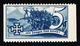 1938 5g Schuschnigg Vignette, Austria